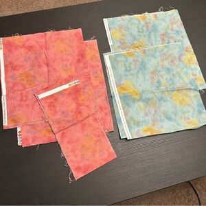 Colorful Tie-Dye Fabric Set, 1.5 yards